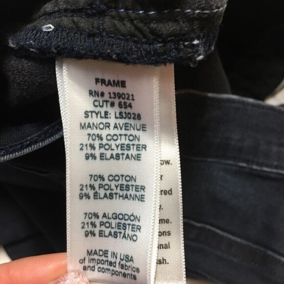 Frame‎ Le Skinny De Jeanne Jeans, Manor Avenue Size 32 Winter High Boots comfy - Picture 10 of 11